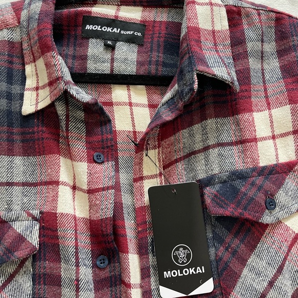 🌋Molokai Island NWT Plaid Jacket🌋 - Picture 3 of 4